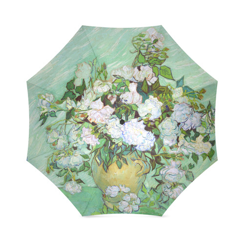 Roses Vincent Van Gogh Floral Fine Art Foldable Umbrella (Model U01)