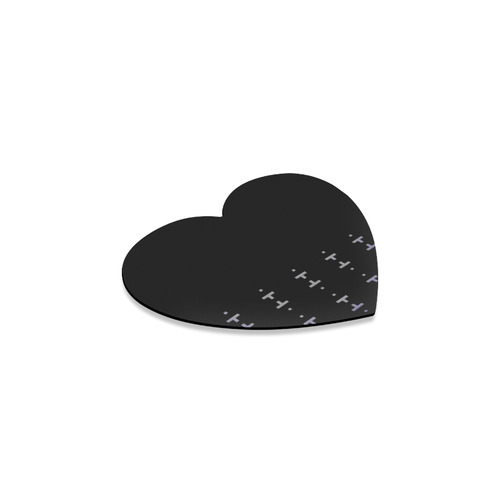 New arrival in Shop : Luxury designers mousepad / vintage black with folk motives 2016 collection Heart Coaster