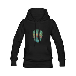 Día De Los Muertos DOUBLE SKULL Ornaments Grunge Men's Classic Hoodie (Remake) (Model H10)