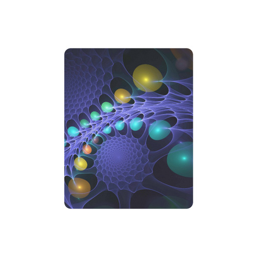 Blue Seed Pearls Rectangle Mousepad