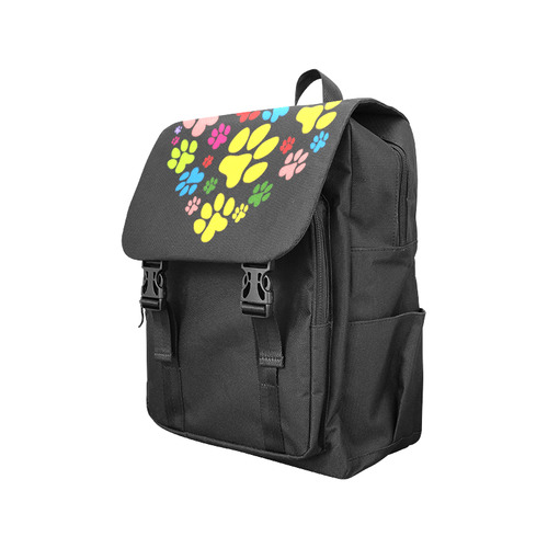 Paws heart by Popart Lover Casual Shoulders Backpack (Model 1623)