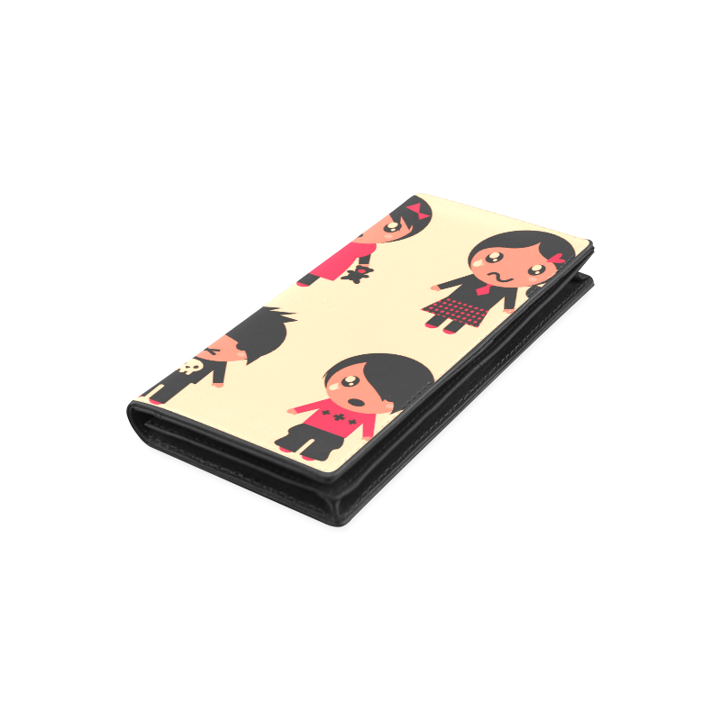 New in shop. Emo designers Original wallet edition with little kids 2016 Women's Leather Wallet (Model 1611)