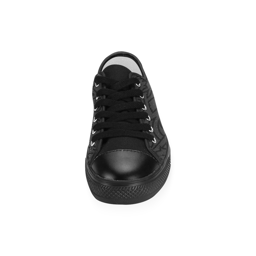 New designers shoes in shop. Vintage black edition 2016 Men's Classic Canvas Shoes (Model 018)