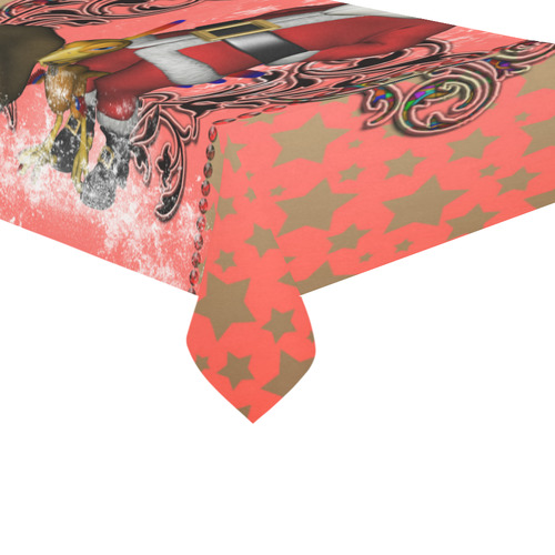 Santa claus with helper, phoenix Cotton Linen Tablecloth 60"x 104"