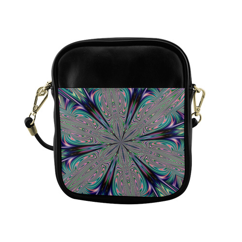 Fractal Kaleidoscope Mandala Flower Abstract 33 Sling Bag (Model 1627)