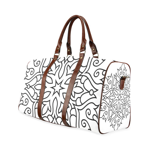 New arrival in shop : Vintage mandala hand-drawn exclusive art. Fashion collection 2016 Waterproof Travel Bag/Large (Model 1639)