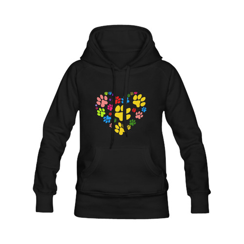 Paws heart by Popart Lover Men's Classic Hoodie (Remake) (Model H10)