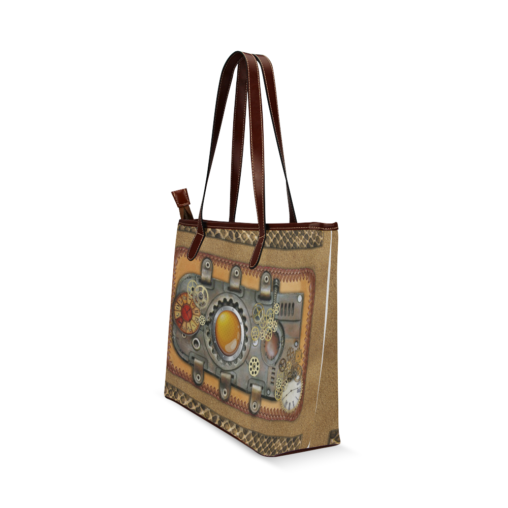 steampunk art Shoulder Tote Bag (Model 1646)