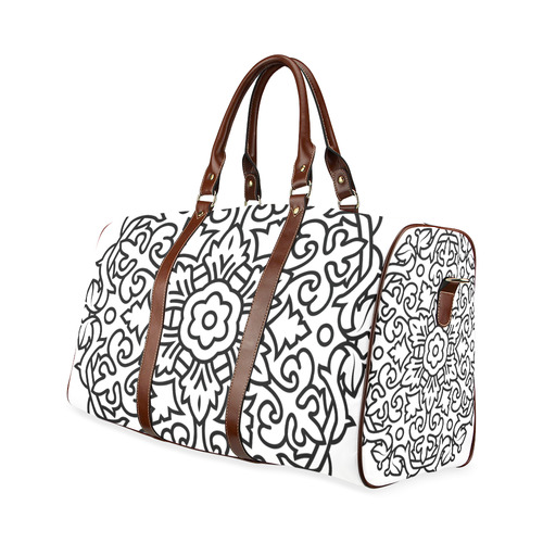 New in shop : Original designers bag edition with hand-drawn Mandala Art. Collection 2016 Waterproof Travel Bag/Small (Model 1639)