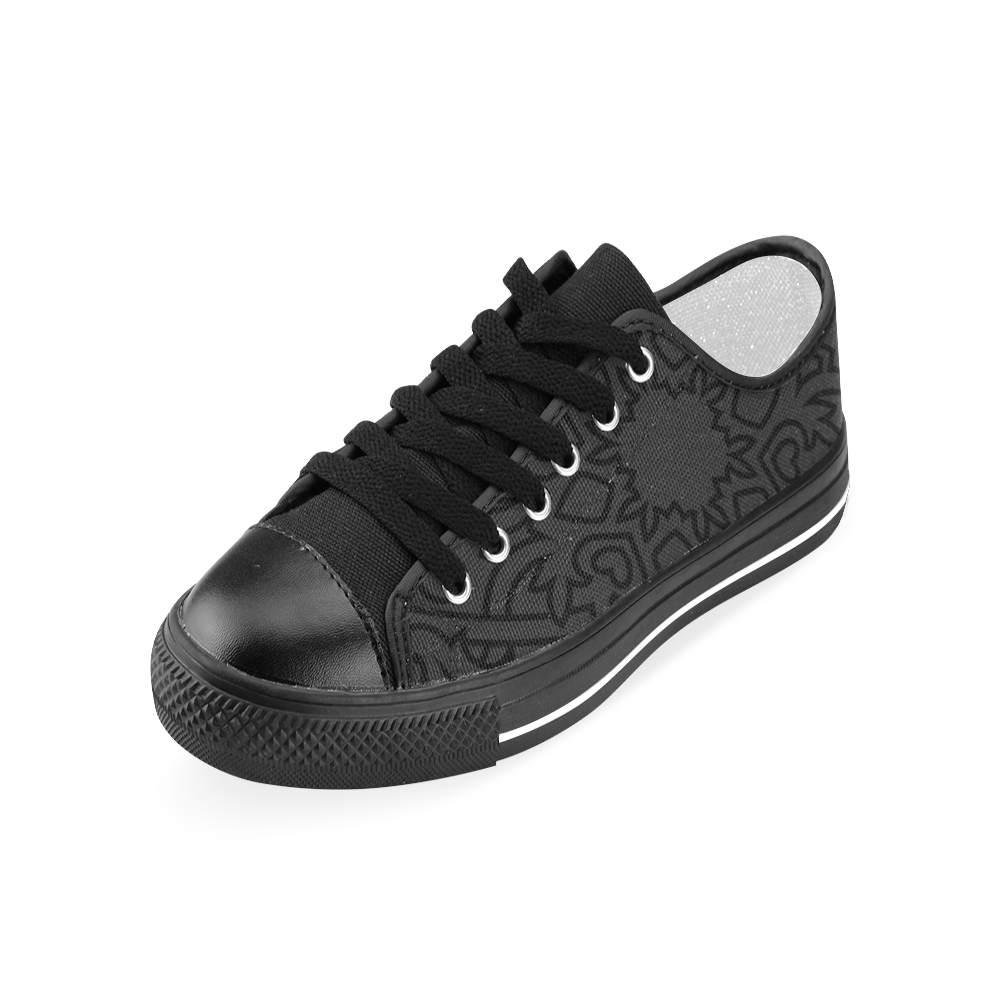 New designers shoes in shop. Vintage black edition 2016 Men's Classic Canvas Shoes (Model 018)