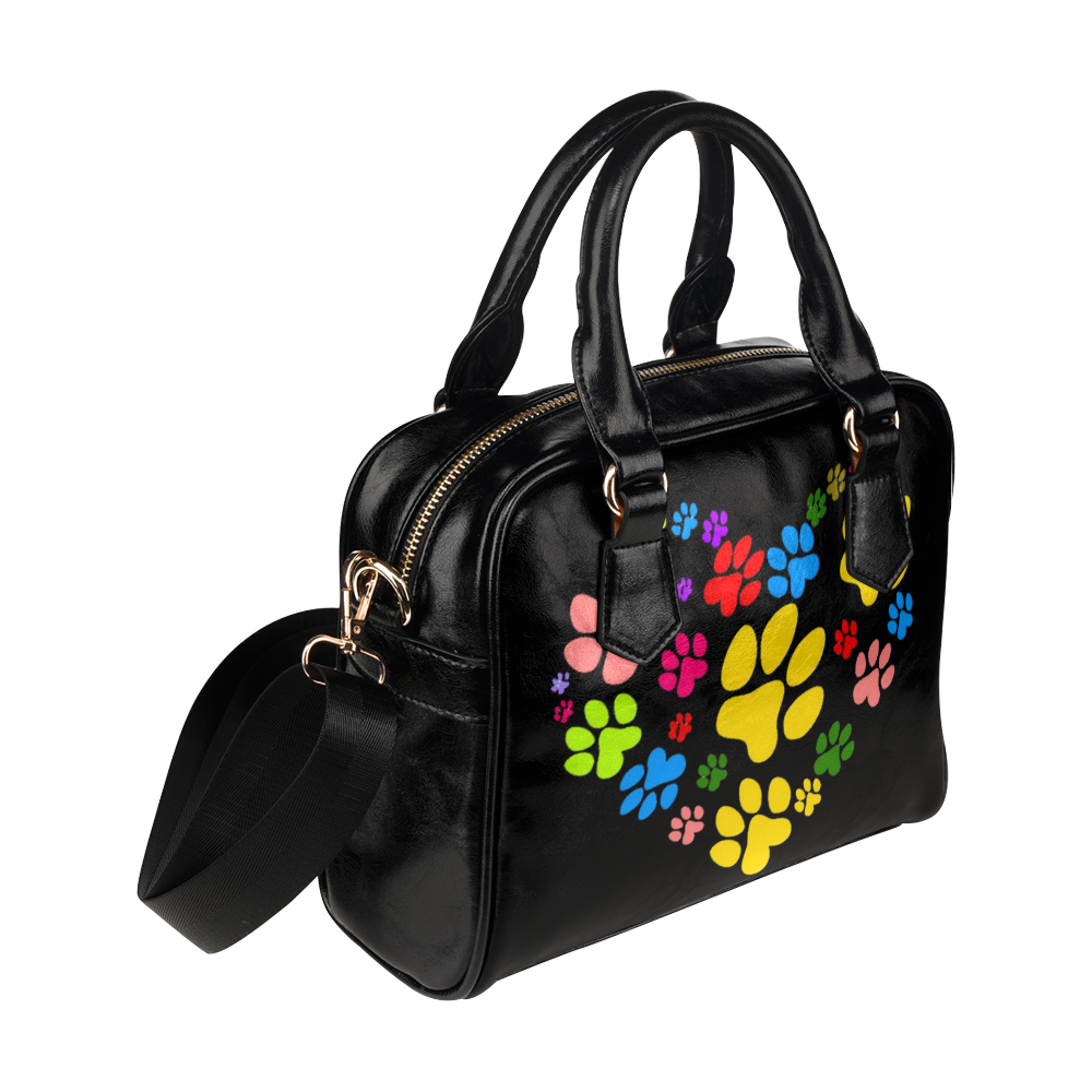 Paws heart by Popart Lover Shoulder Handbag (Model 1634)