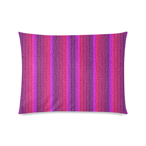 Knitted 16 B Custom Zippered Pillow Case 20"x26"(Twin Sides)