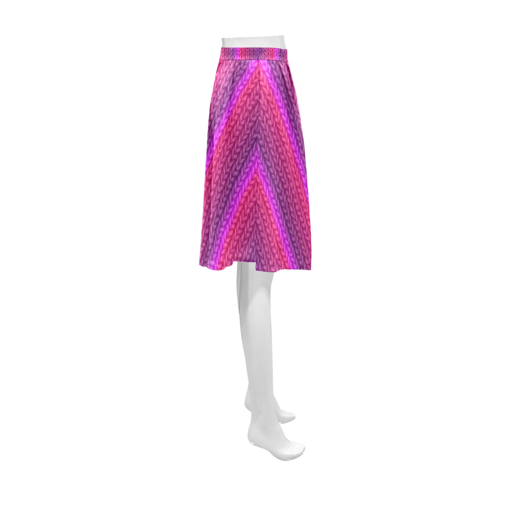 Knitted 16 B Athena Women's Short Skirt (Model D15)