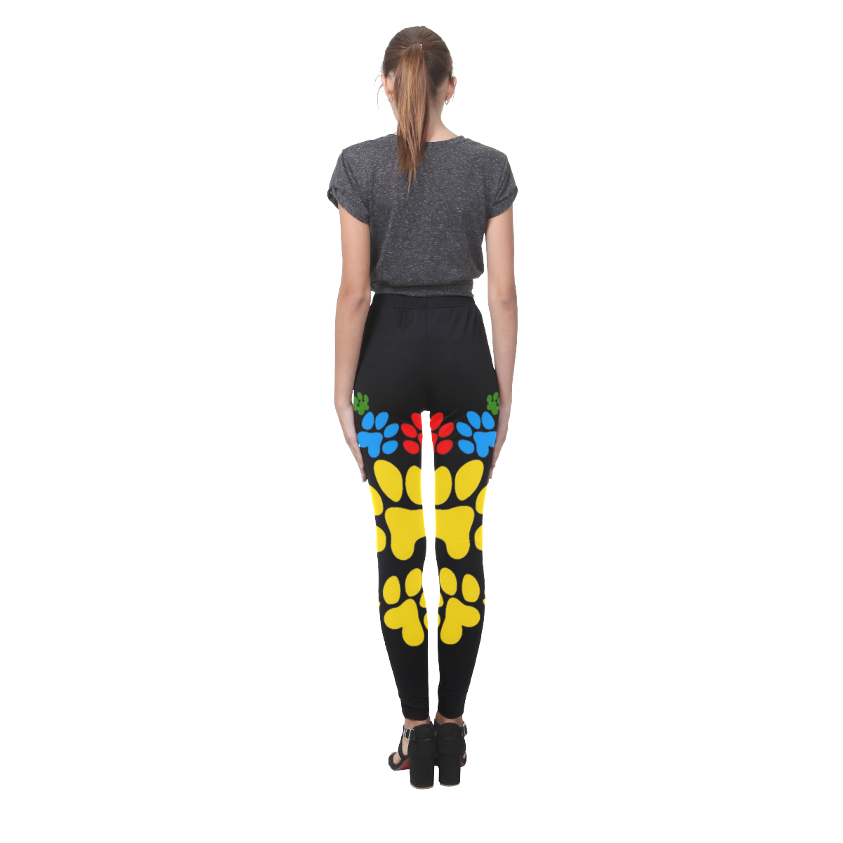 Paws heart by Popart Lover Cassandra Women's Leggings (Model L01)