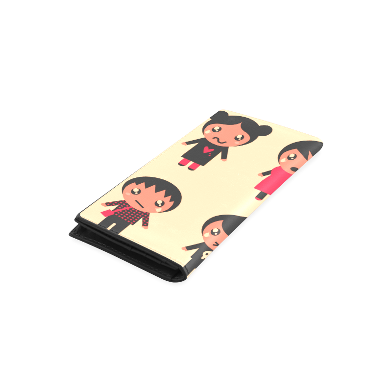 New in shop. Emo designers Original wallet edition with little kids 2016 Women's Leather Wallet (Model 1611)