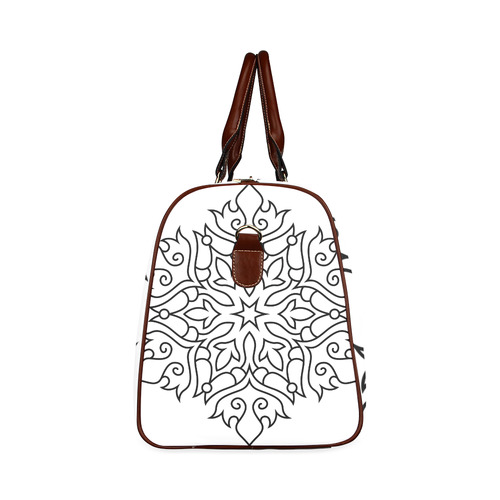New arrival in shop : Vintage mandala hand-drawn exclusive art. Fashion collection 2016 Waterproof Travel Bag/Large (Model 1639)