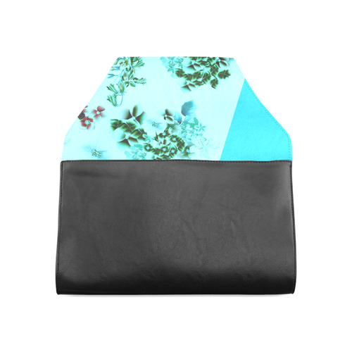 New! Luxury designers floral artistic bag collection : BLUE Clutch Bag (Model 1630)