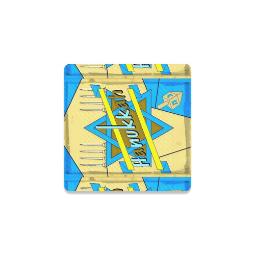 Happy hanukkah by Popart Lover Square Coaster