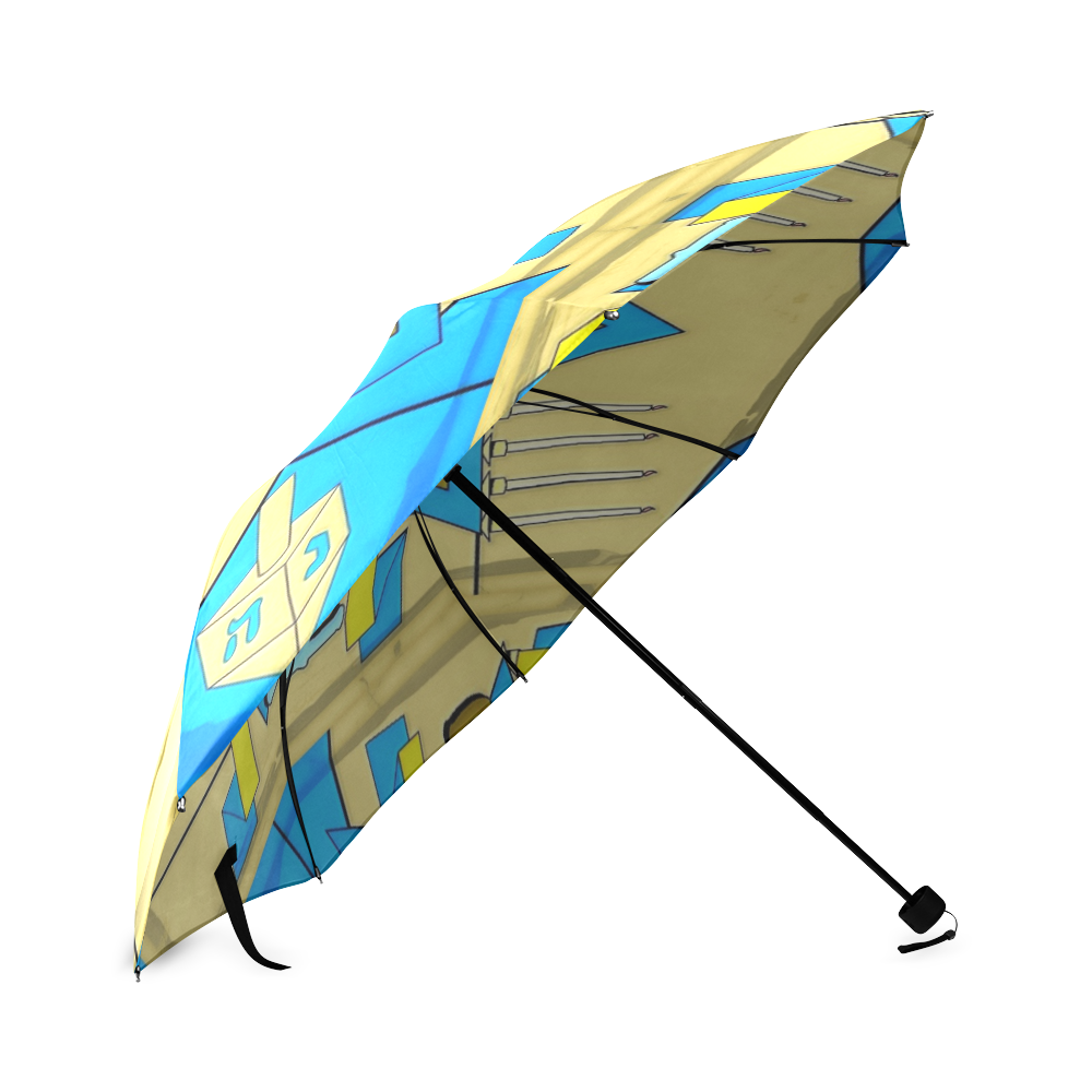 Happy hanukkah by Popart Lover Foldable Umbrella (Model U01)