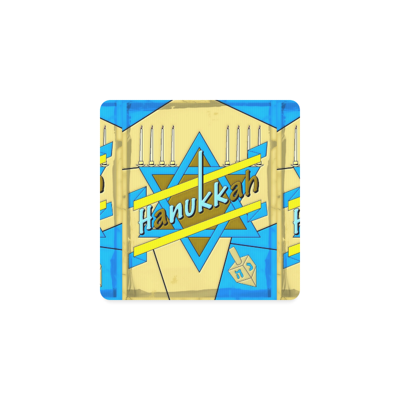 Happy hanukkah by Popart Lover Square Coaster