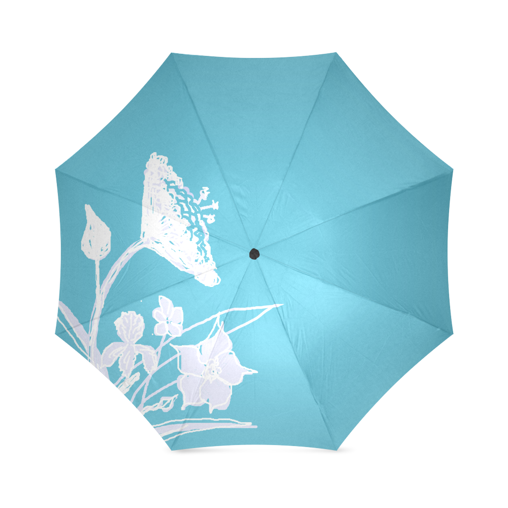 Prettiest Blue Sky Simplicity Foldable Umbrella (Model U01)