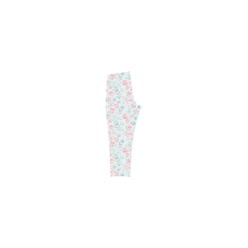watercolor snowflakes, christmas pattern Capri Legging (Model L02)