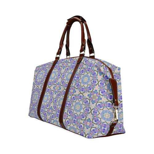 Lavender Blue Geometric Classic Travel Bag (Model 1643) Remake