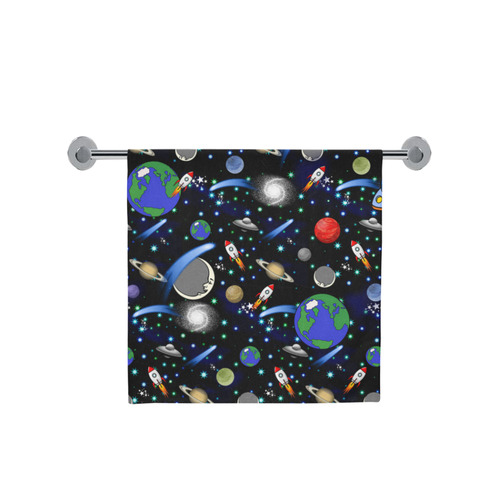 Galaxy Universe - Planets, Stars, Comets, Rockets Bath Towel 30"x56"