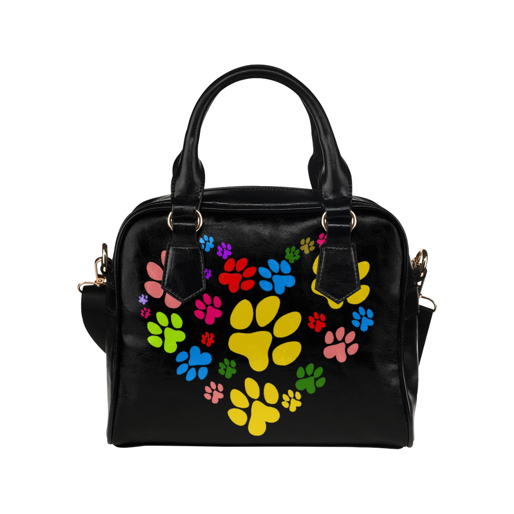 Paws heart by Popart Lover Shoulder Handbag (Model 1634)