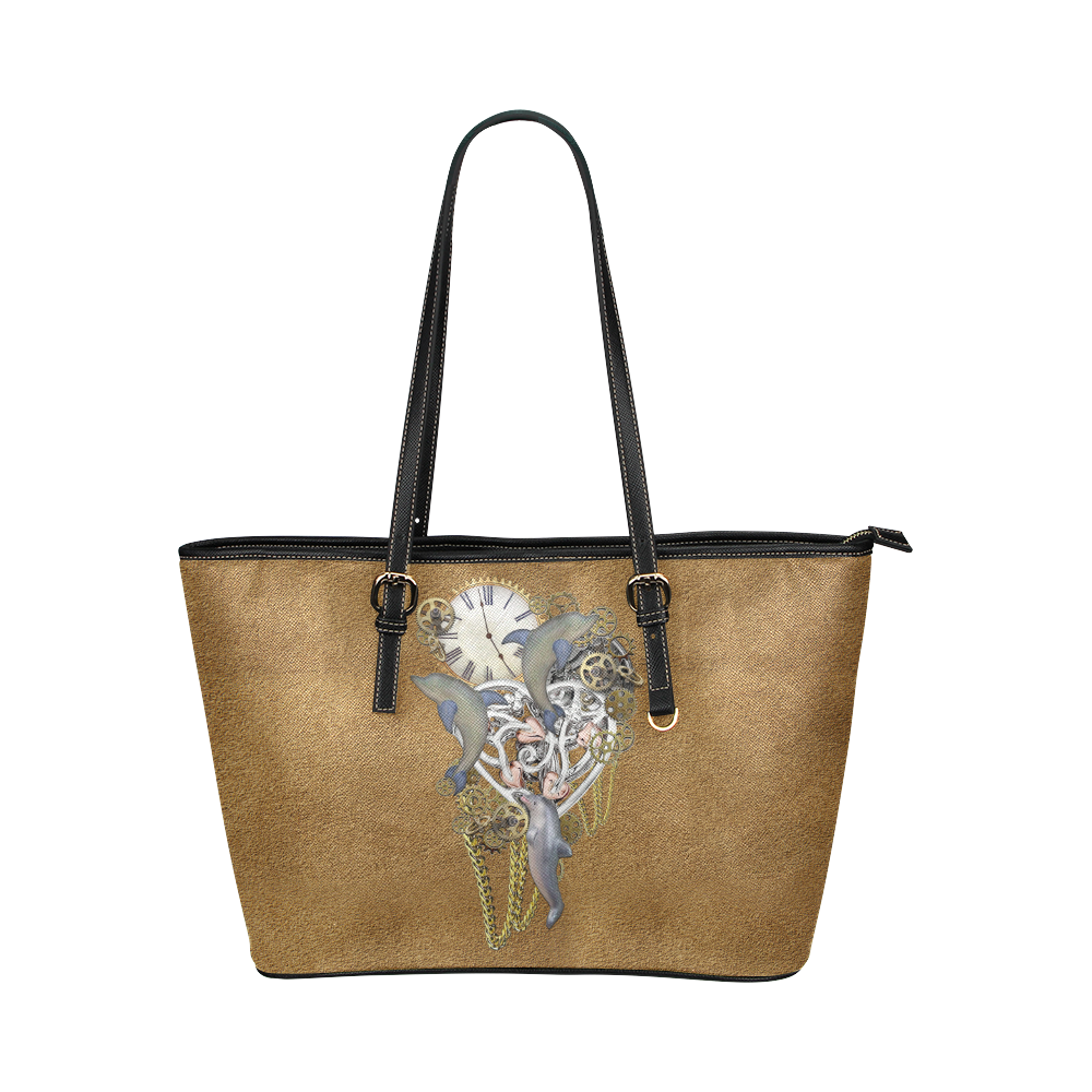 Time Dimensions Leather Tote Bag/Large (Model 1651)