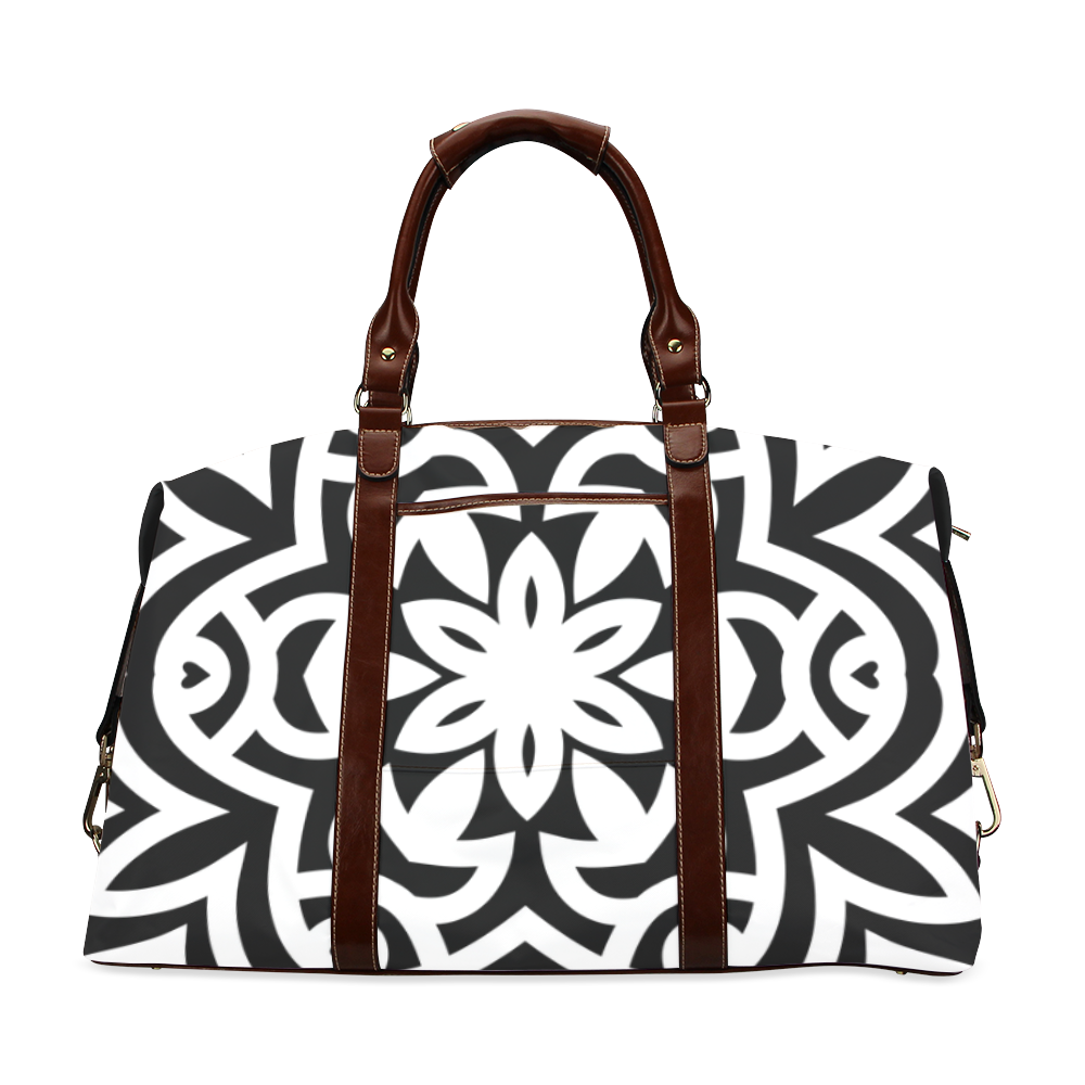 Luxury elite designers Bag collection. Vintage cyan and white. Original design 2016 Classic Travel Bag (Model 1643) Remake