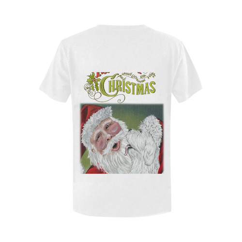 Christmas Kisses Women's T-Shirt in USA Size (Two Sides Printing)