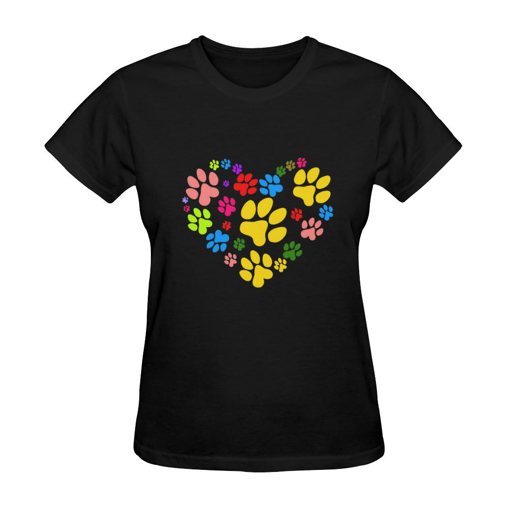 Paws heart by Popart Lover Sunny Women's T-shirt (Model T05)