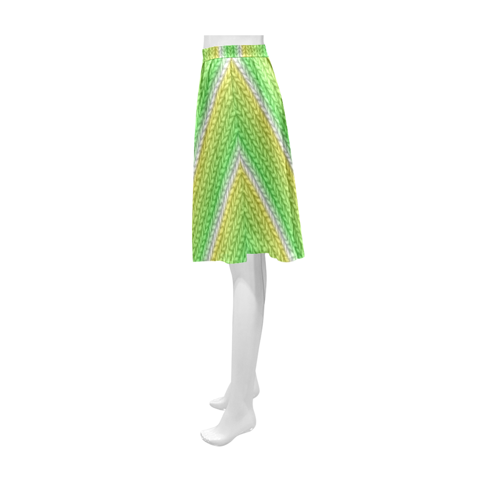 Knitted 16 A Athena Women's Short Skirt (Model D15)