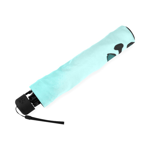 Tangled Teal Giraffes Foldable Umbrella (Model U01)