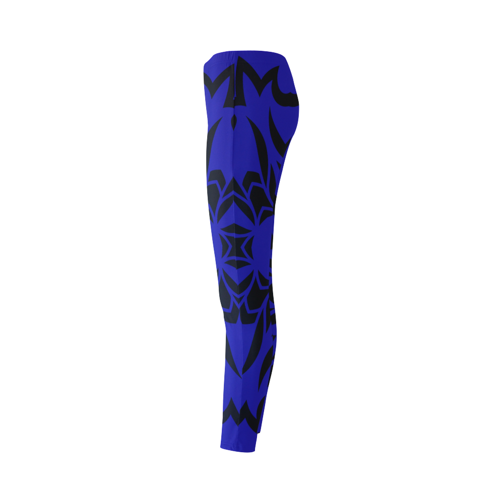 New! Mandala artistic designers leggings. New art in atelier : vintage blue and black edition 2016 Cassandra Women's Leggings (Model L01)