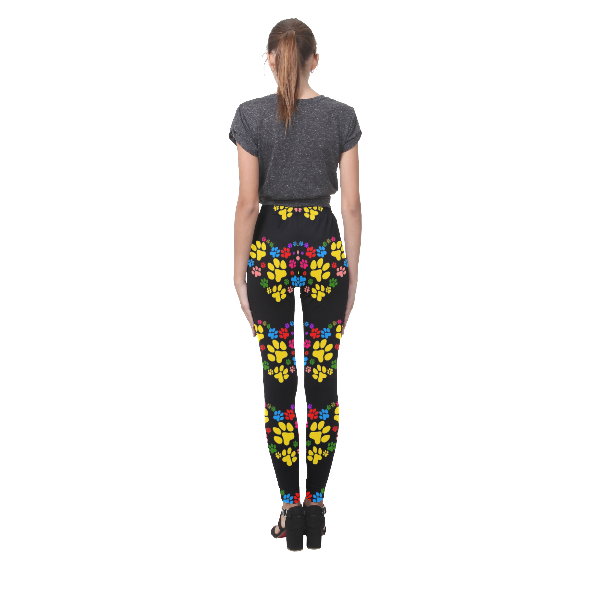 Paws heart by Popart Lover Cassandra Women's Leggings (Model L01)