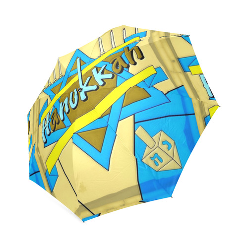 Happy hanukkah by Popart Lover Foldable Umbrella (Model U01)