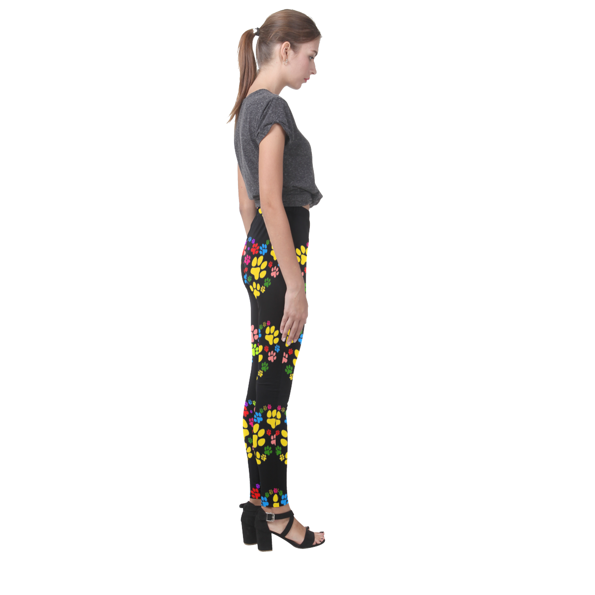 Paws heart by Popart Lover Cassandra Women's Leggings (Model L01)