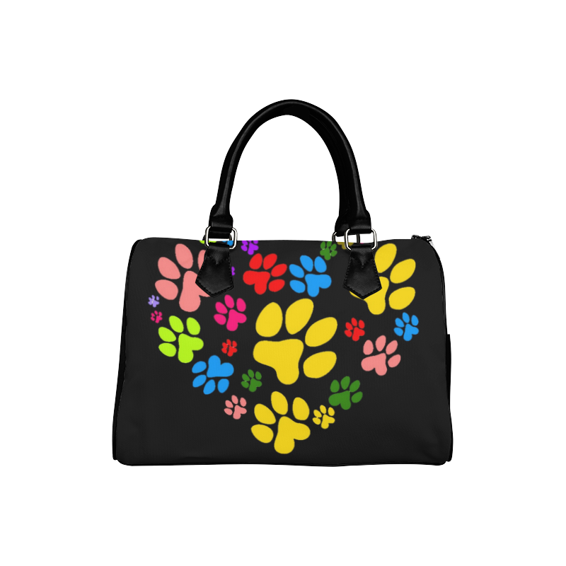 Paws heart by Popart Lover Boston Handbag (Model 1621)