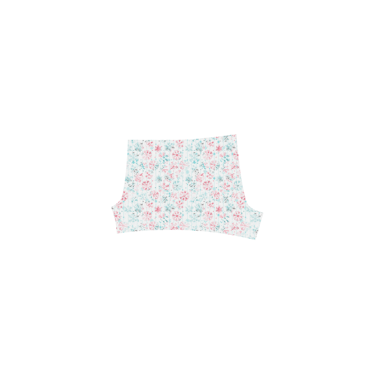 watercolor snowflakes, christmas pattern Briseis Skinny Shorts (Model L04)