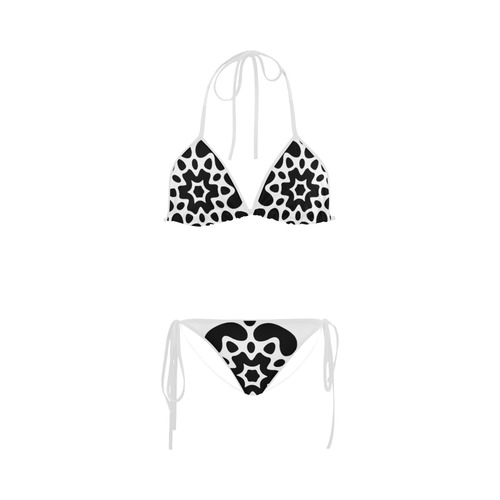 Original hand-drawn designers bikini in black and white. Fashion design for 2016 available Custom Bikini Swimsuit