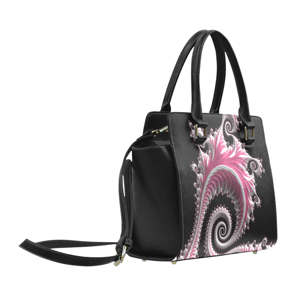 Candyfloss Spirals Classic Shoulder Handbag (Model 1653)