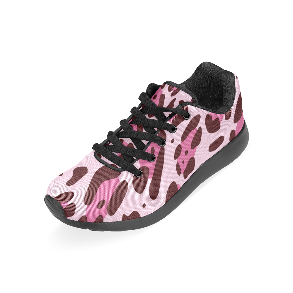 Pink Cow Pattern by Popart Lover Men’s Running Shoes (Model 020)