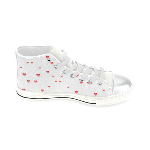 Valentine's day by Popart Lover High Top Canvas Women's Shoes/Large Size (Model 017)