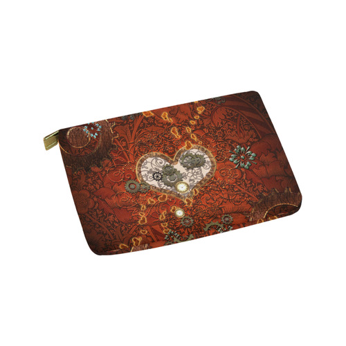 Steampunk, wonderful hearts Carry-All Pouch 9.5''x6''