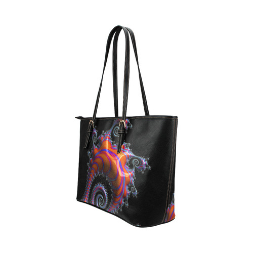 Rock Candy Spiral Leather Tote Bag/Large (Model 1651)