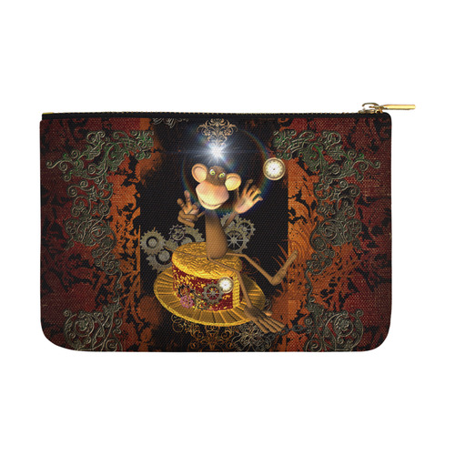 Steampunk, funny monkey Carry-All Pouch 12.5''x8.5''