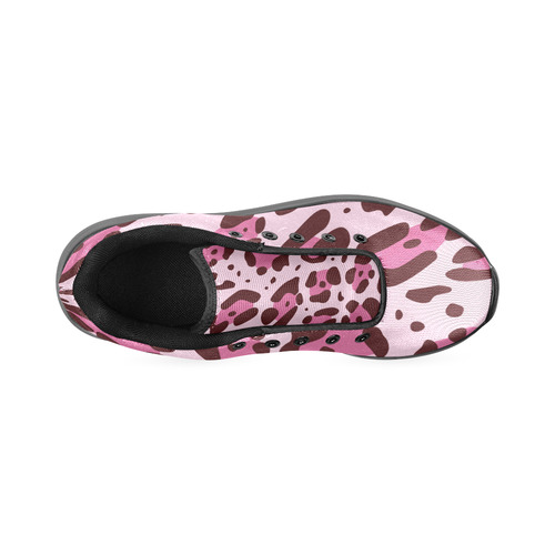 Pink Cow Pattern by Popart Lover Men’s Running Shoes (Model 020)