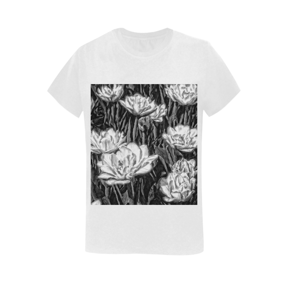Floral ArtStudio 011116 Women's T-Shirt in USA Size (Two Sides Printing)